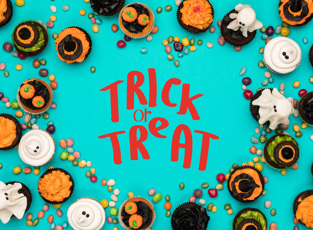 cupcake e caramelle di Halloween
 - Foto, immagini