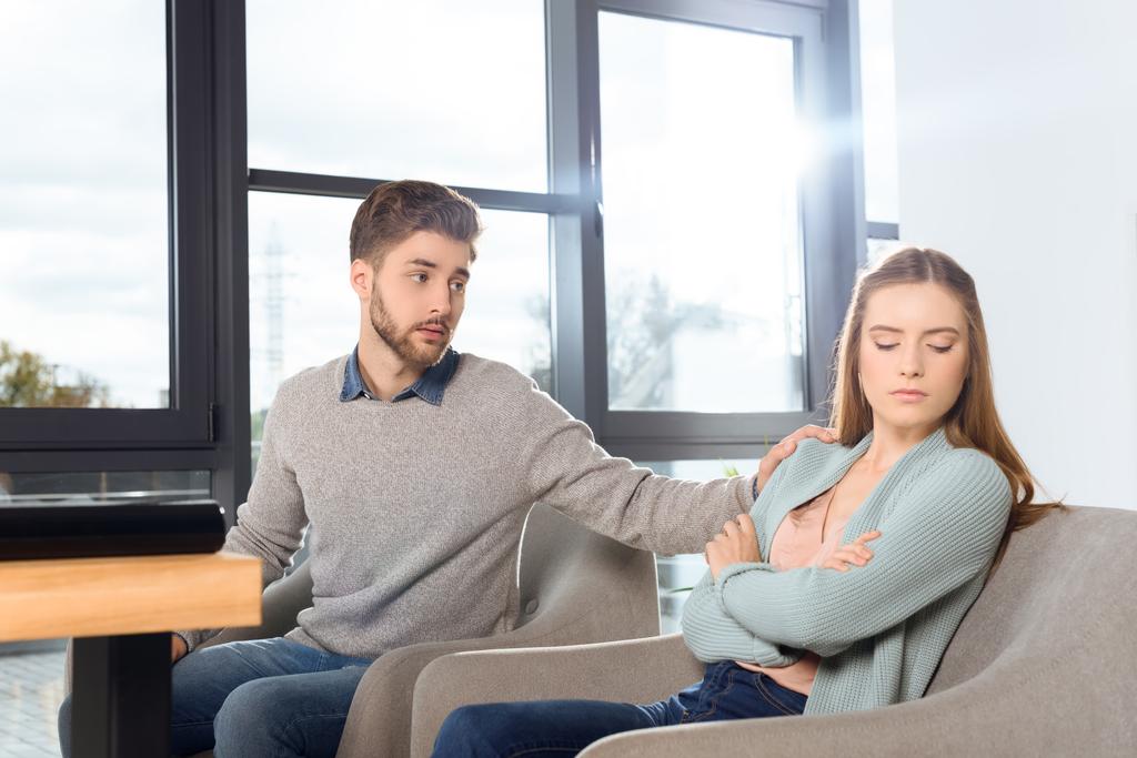 young couple at psychotherapy - Photo, Image