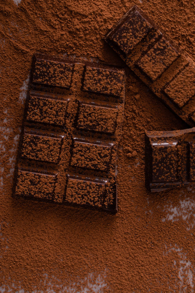Barra de chocolate escuro  - Foto, Imagem