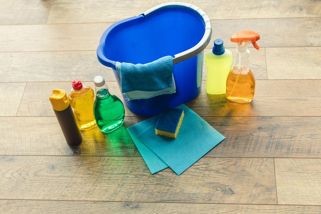 cleaning products and bucket - Photo, Image