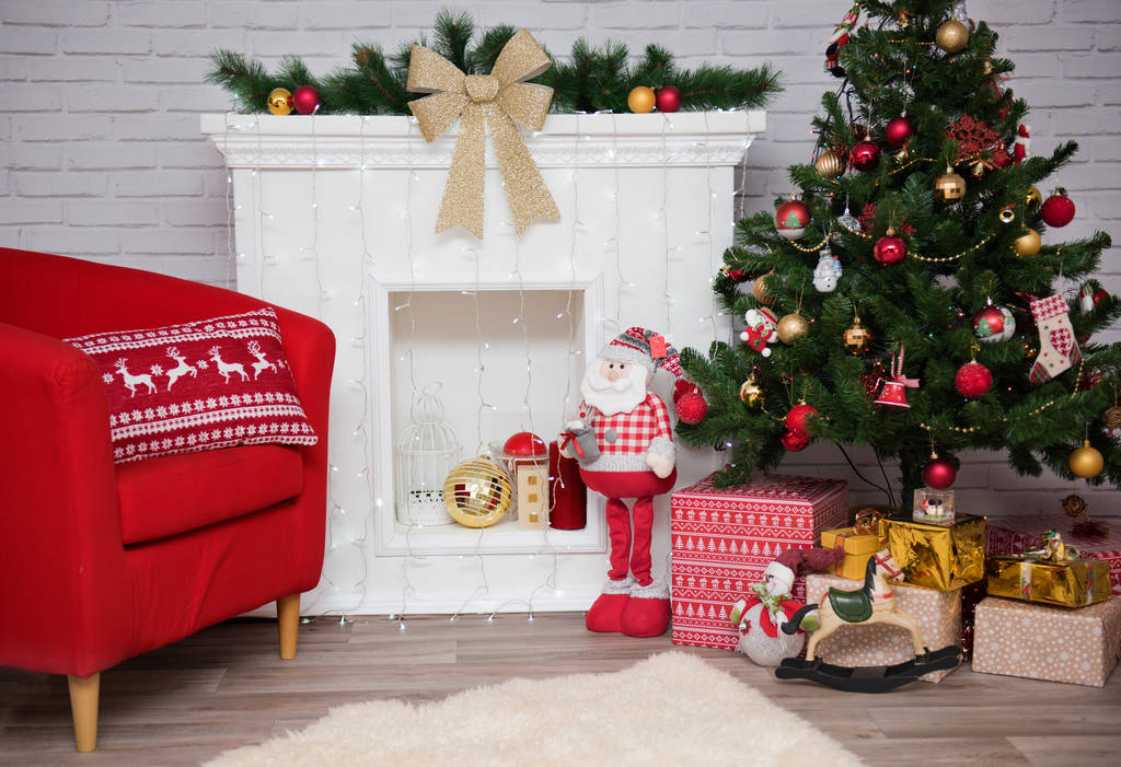 Belle chambre holdiay décorée avec Noël
 - Photo, image