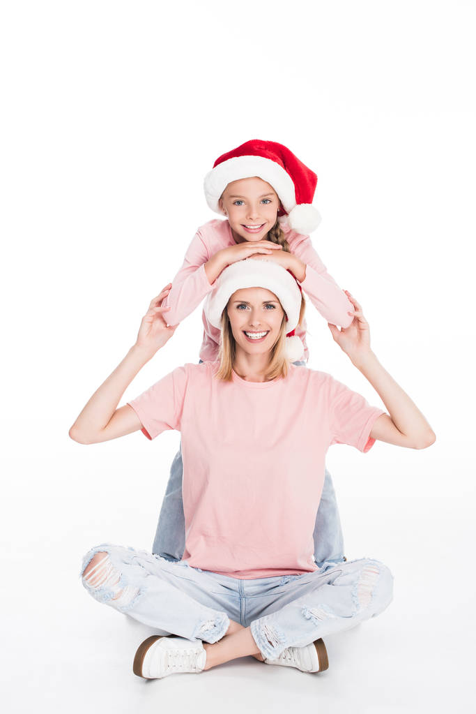 mãe feliz e filha no Natal - Foto, Imagem