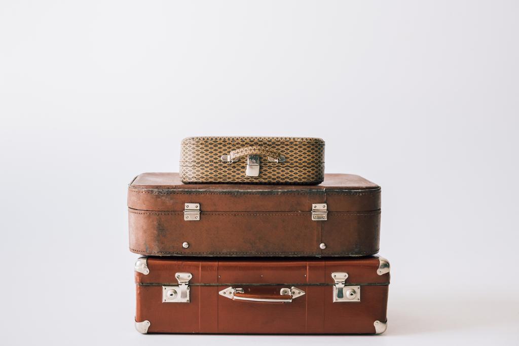 Vintage deri bavul - Fotoğraf, Görsel