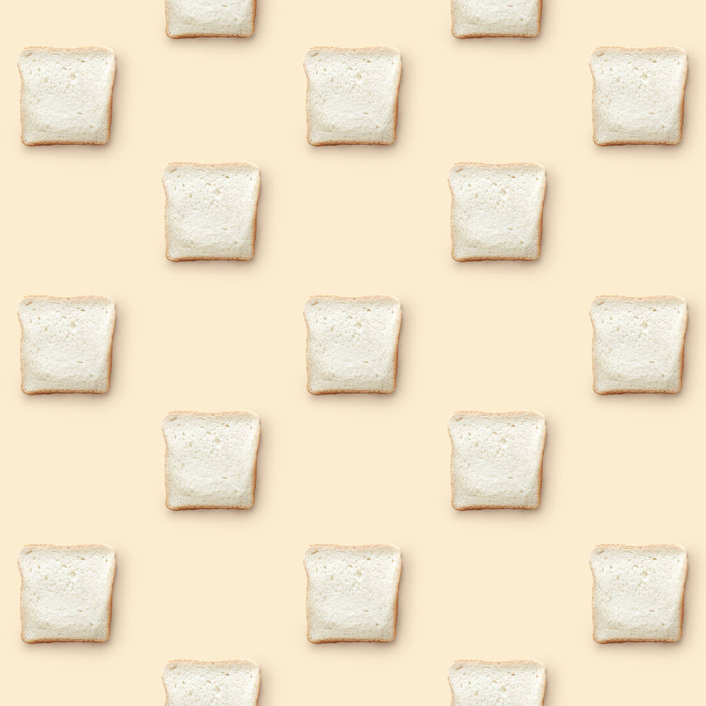 patroon van stukjes wit brood - Foto, afbeelding