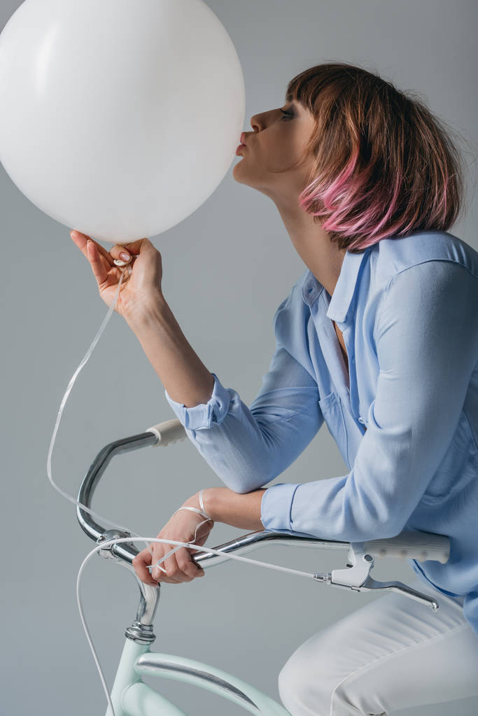 kız öpüşme balon  - Fotoğraf, Görsel