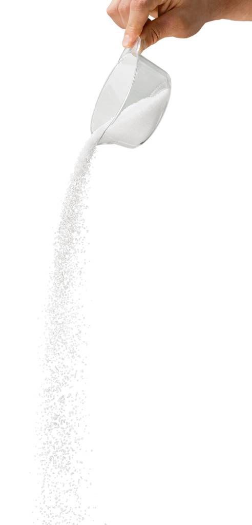 наливать белый сахар
 - Фото, изображение