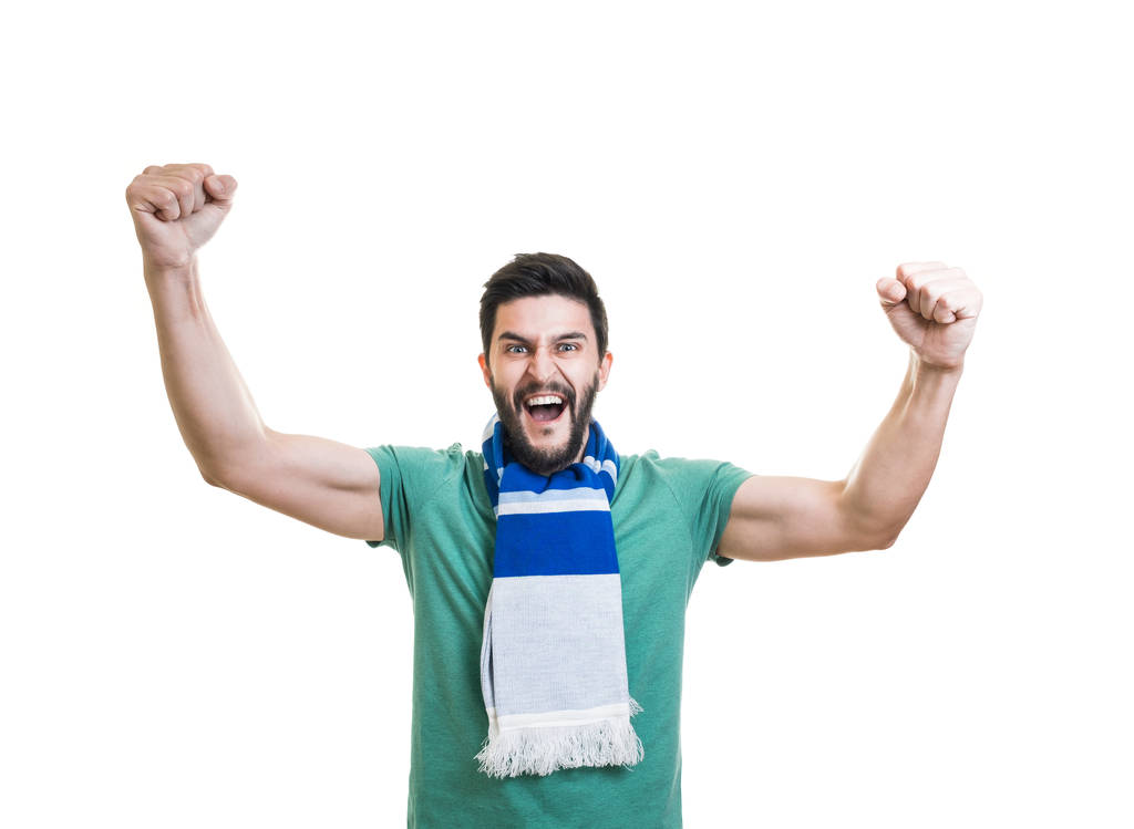 Бородатый футбольный фанат
 - Фото, изображение