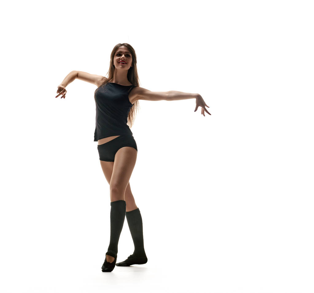 Витончена жінка танцюристка. танцюючий силует
 - Фото, зображення