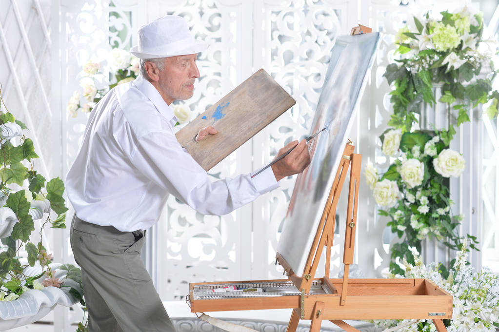 idősebb ember rajz kép  - Fotó, kép
