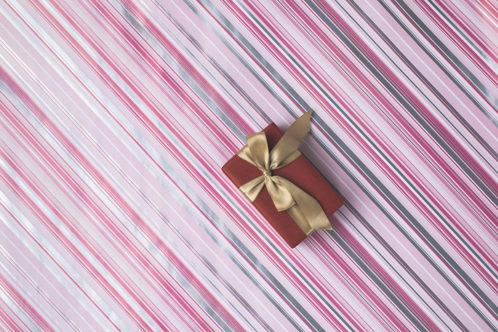 christmas gift on wrapping paper - Photo, Image
