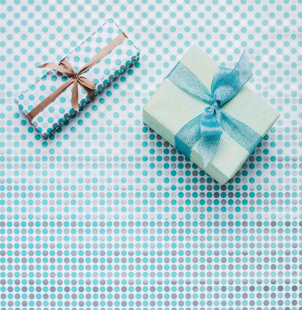 presents on wrapping paper - Photo, Image