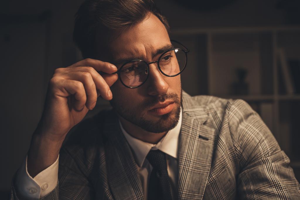 stylish businessman in eyeglasses - Photo, Image