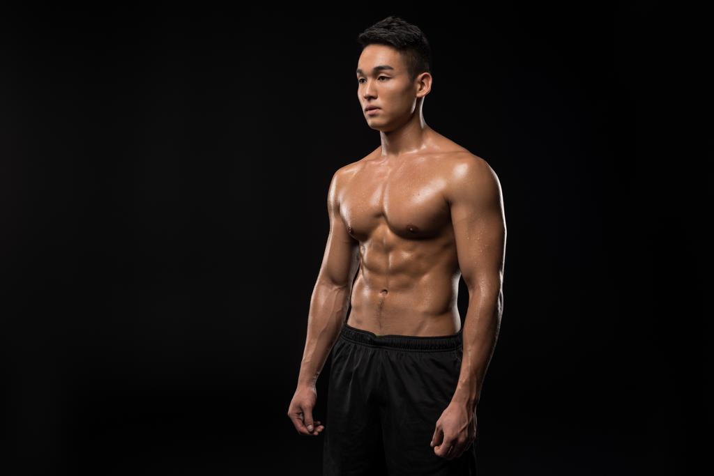 shirtless svalnatý Asiat - Fotografie, Obrázek