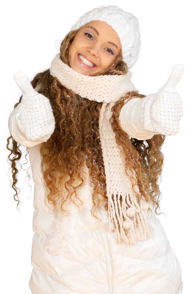  jeune femme en vêtements d'hiver - Photo, image