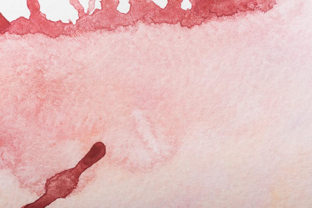 Close Up View Of Light Red Watercolor Free Stock Photo and Image