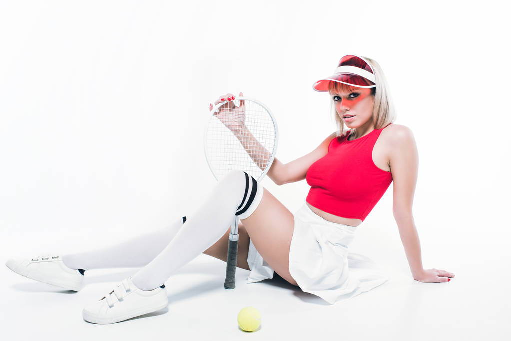 mujer de moda con equipo de tenis
 - Foto, imagen