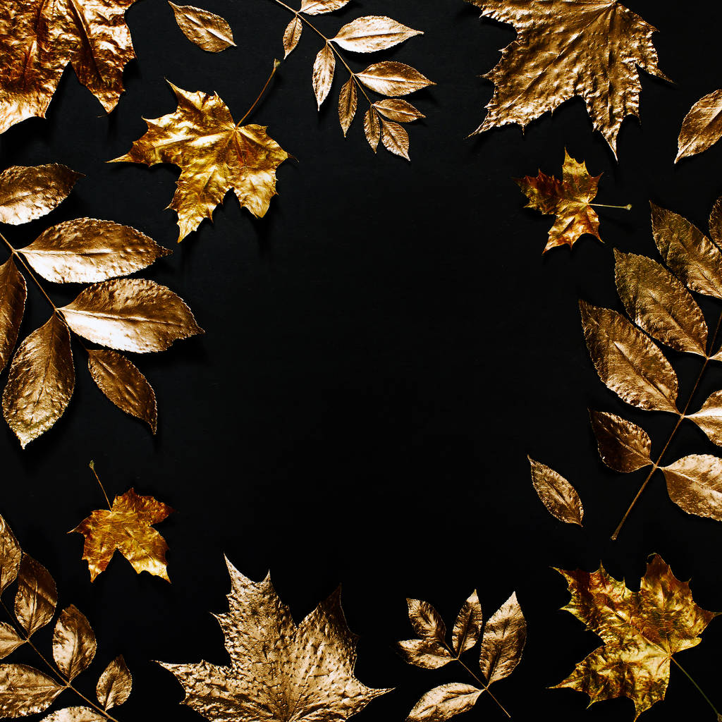 Authumn achtergrond met bladeren - Foto, afbeelding