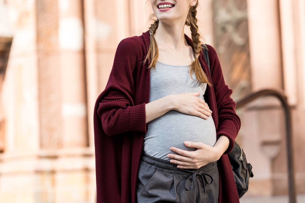 Šťastná těhotná žena - Fotografie, Obrázek