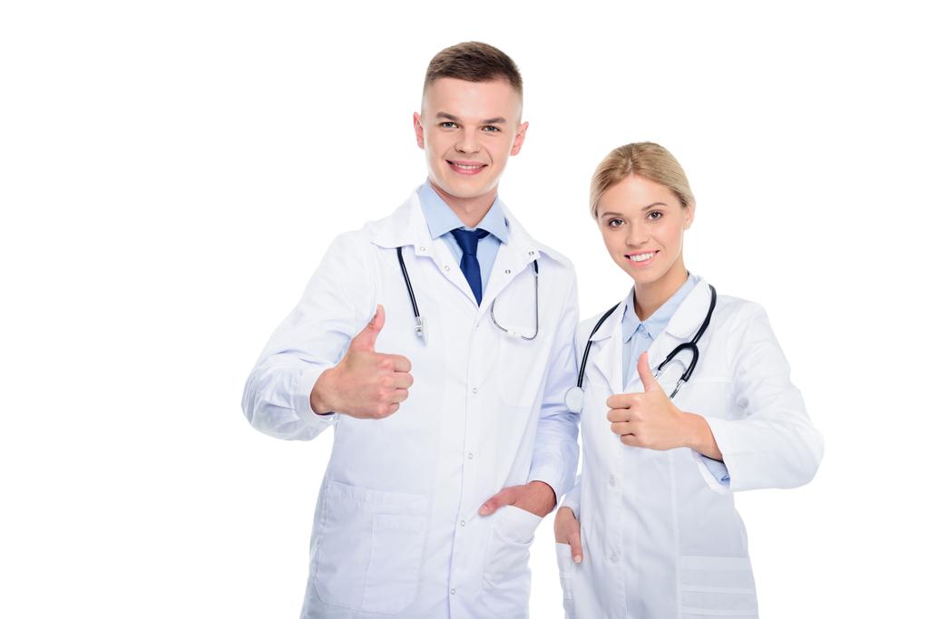 doctors with thumbs up - Photo, Image