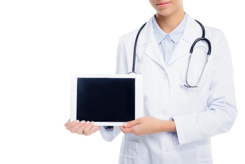 Doktor s digitálním tabletu  - Fotografie, Obrázek