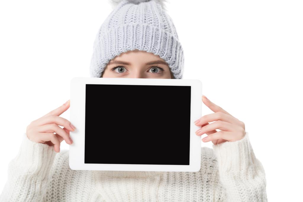 tablette numérique avec écran blanc
 - Photo, image