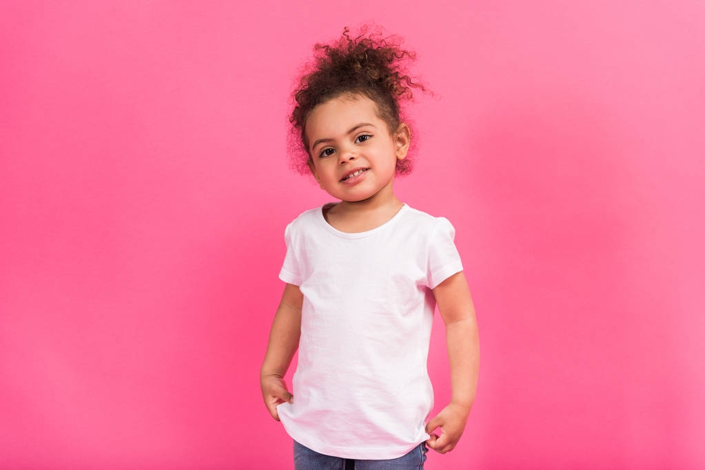 Afro-amerikai gyerek póló állandó - Fotó, kép