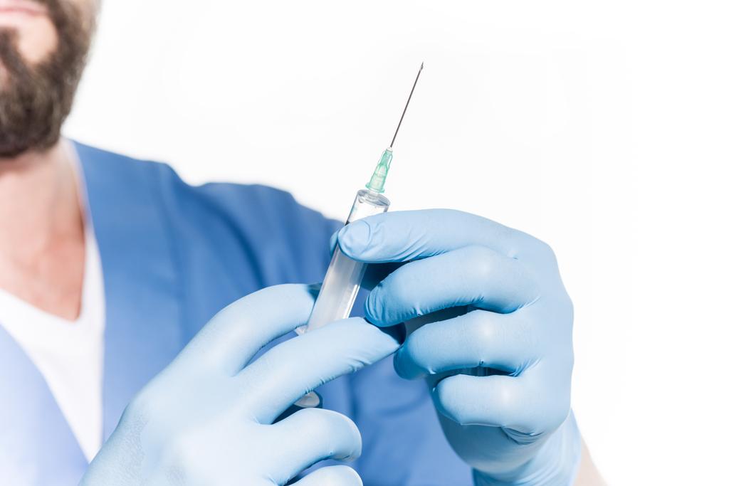 doctor holding syringe - Photo, Image