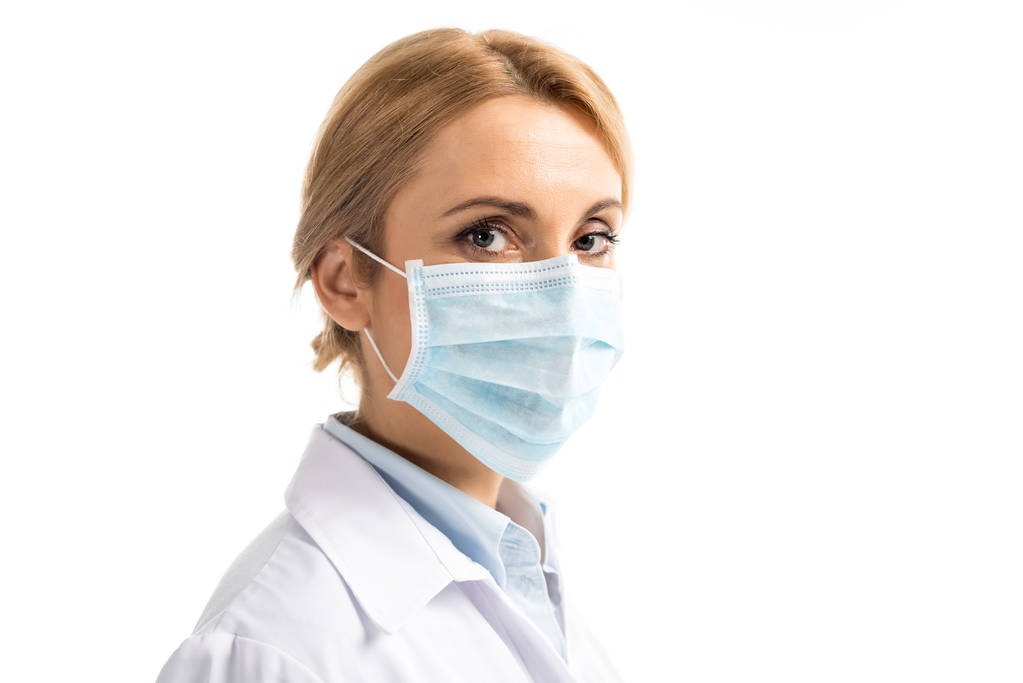Γιατρός με ιατρική μάσκα - Φωτογραφία, εικόνα