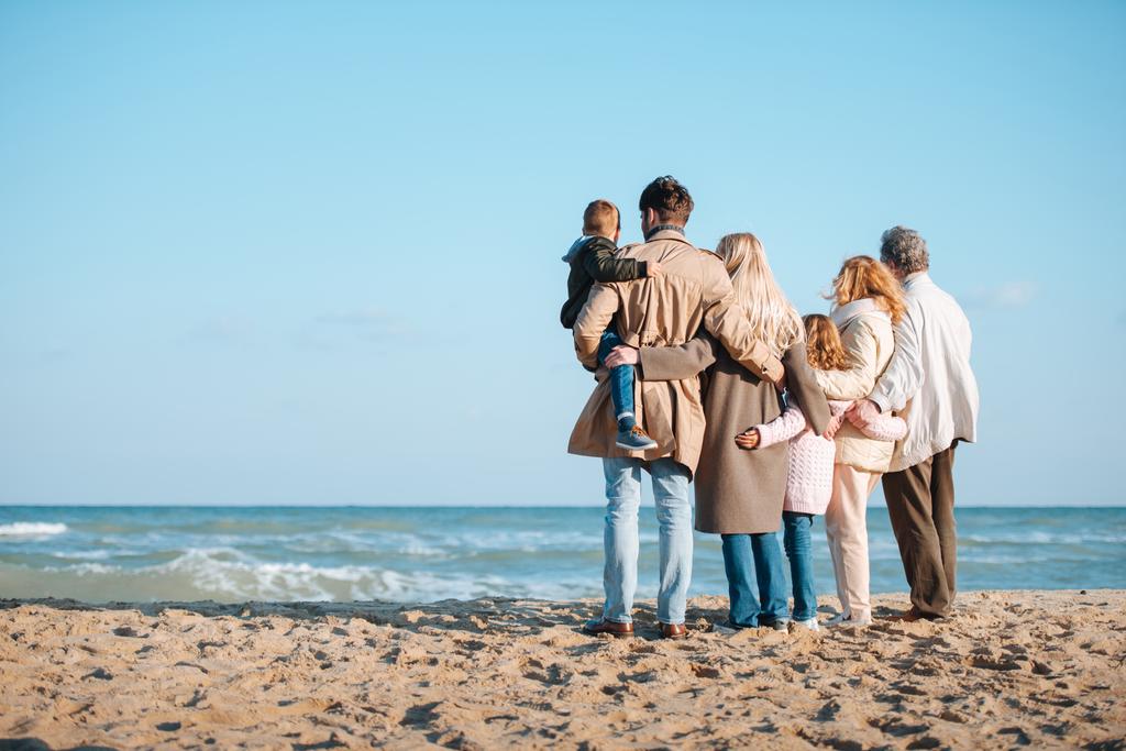family spending time at seaside - Photo, Image