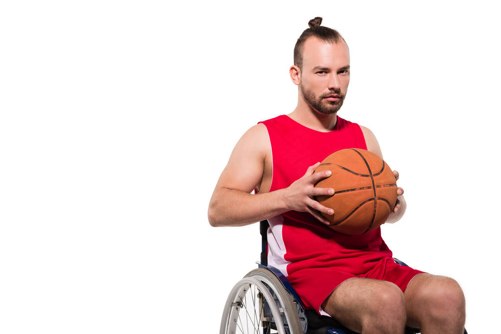 車椅子のバスケット ボール選手 - 写真・画像