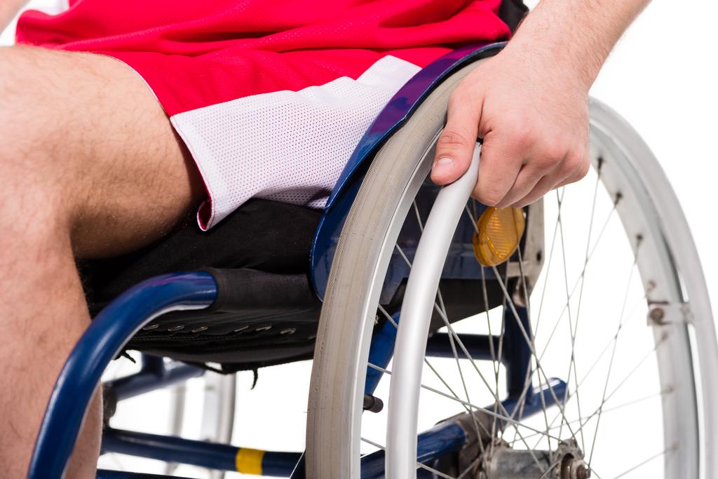 車椅子の障害者のスポーツマン - 写真・画像