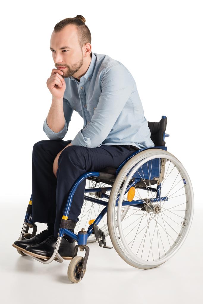Mosolyogva fogyatékkal élő ember - Fotó, kép