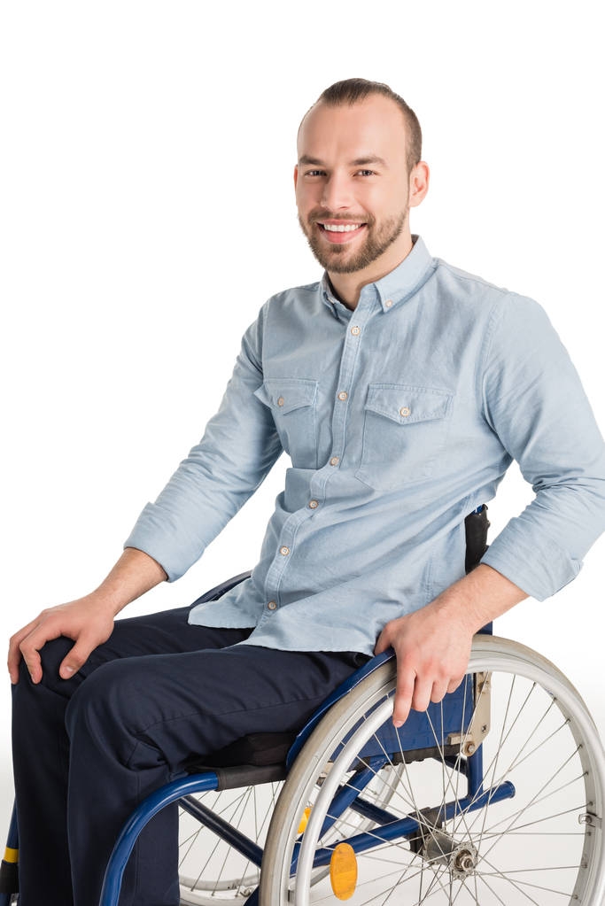muž na vozíku  - Fotografie, Obrázek