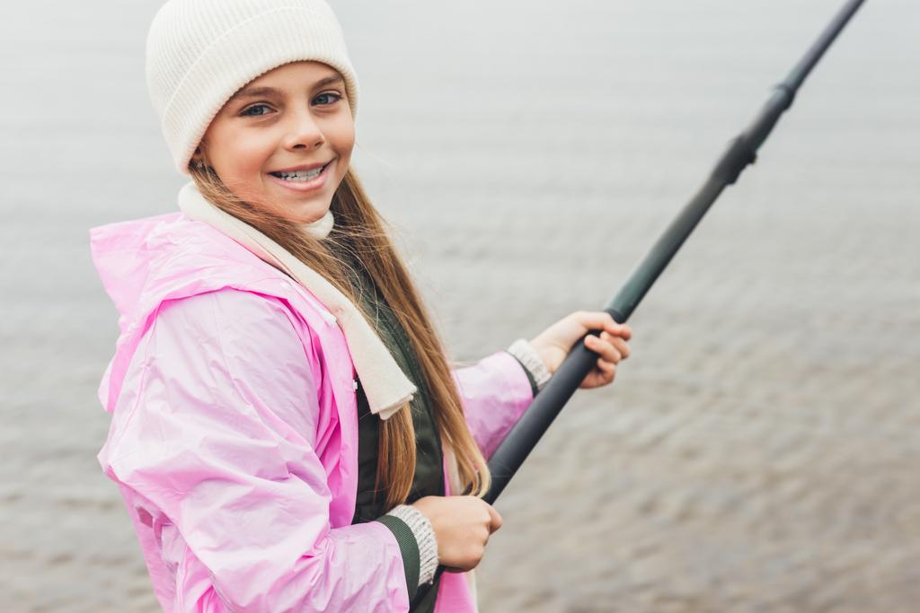 halászati lány - Fotó, kép