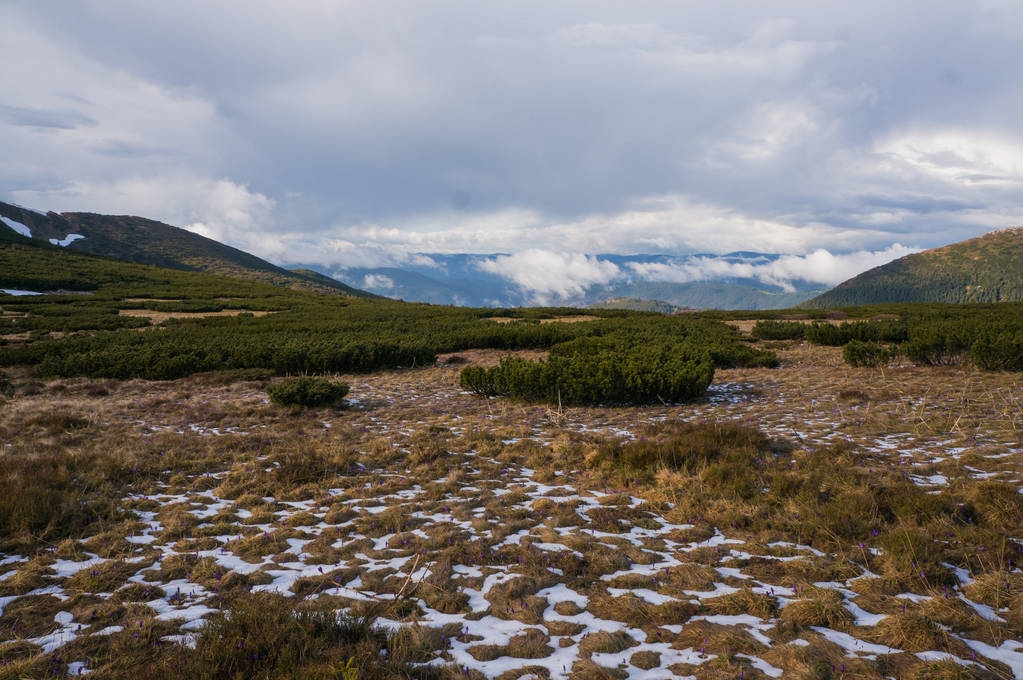 valle nevado y cielo nublado
   - Foto, imagen
