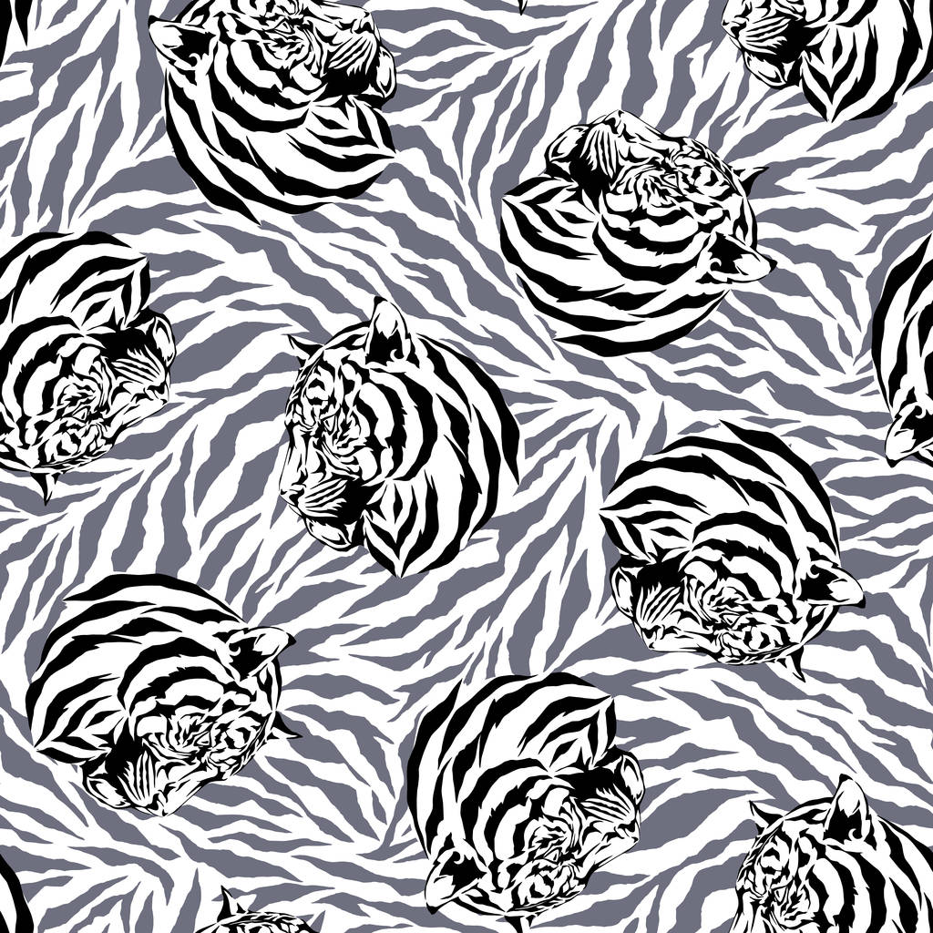Wzór tygrysa - Wektor, obraz
