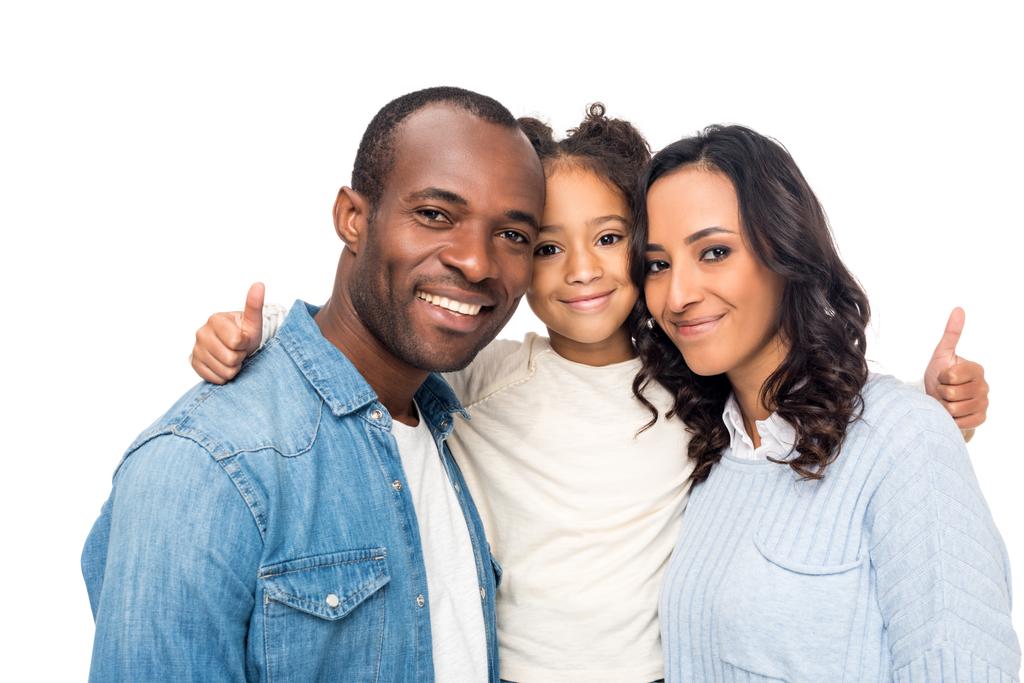 ευτυχισμένη οικογένεια αφροαμερικάνων - Φωτογραφία, εικόνα