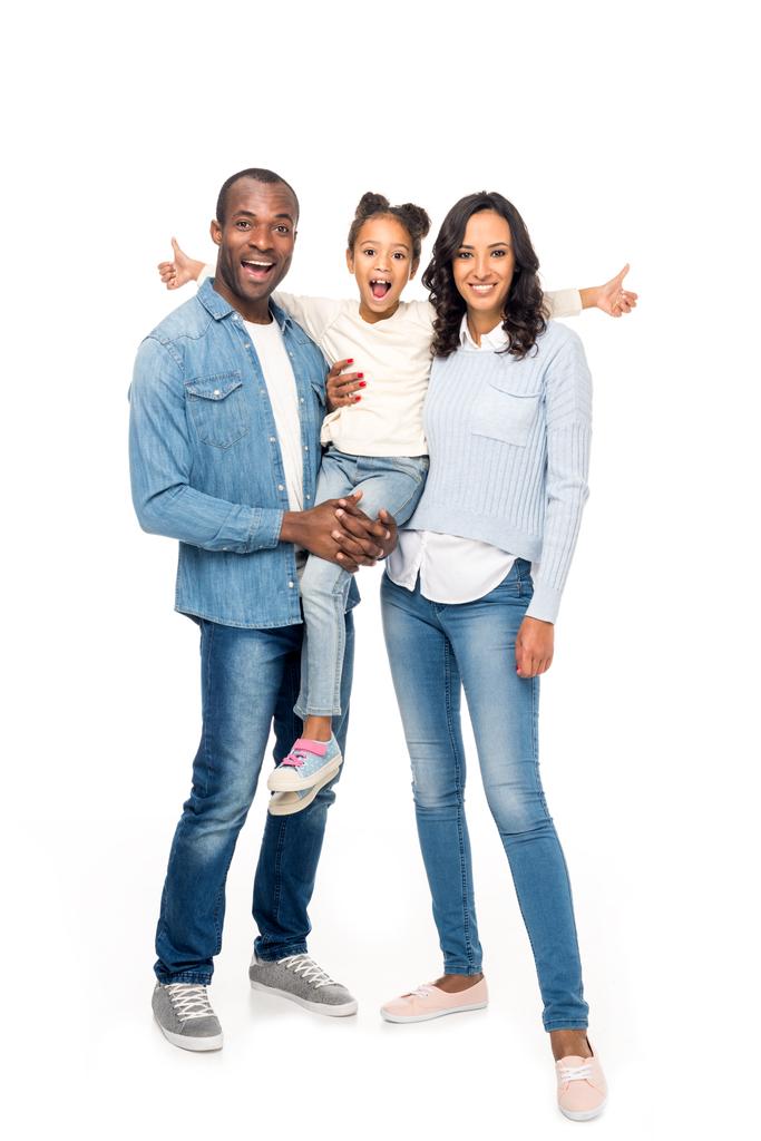 Onnellinen afroamerikkalainen perhe
 - Valokuva, kuva
