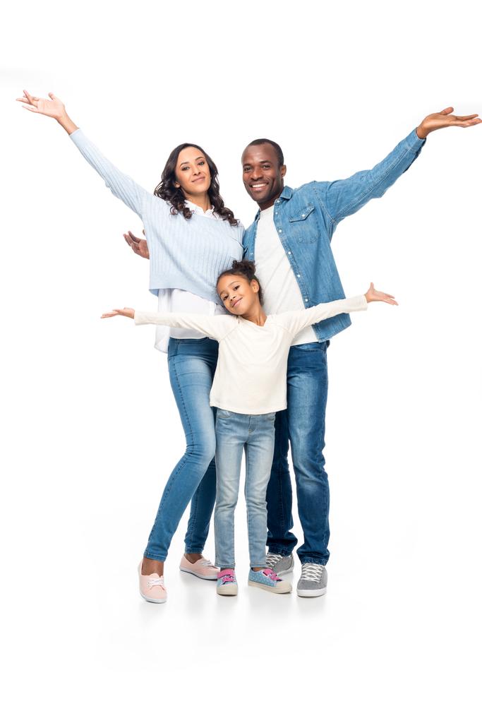 Familia afroamericana feliz
 - Foto, imagen