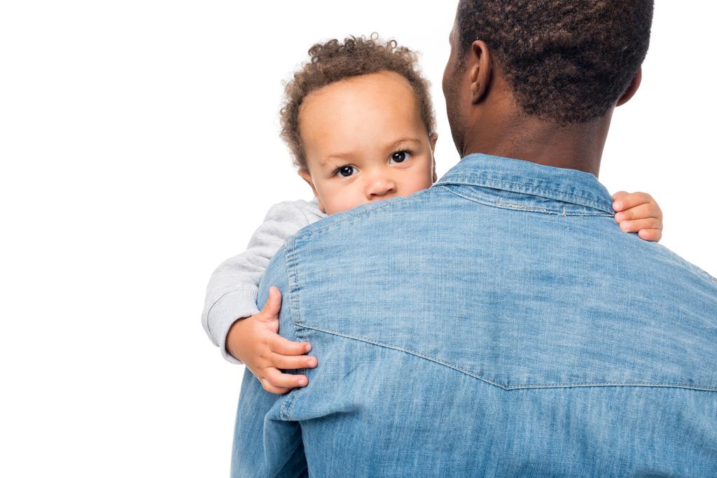 Afroamericano padre e hijo
 - Foto, Imagen