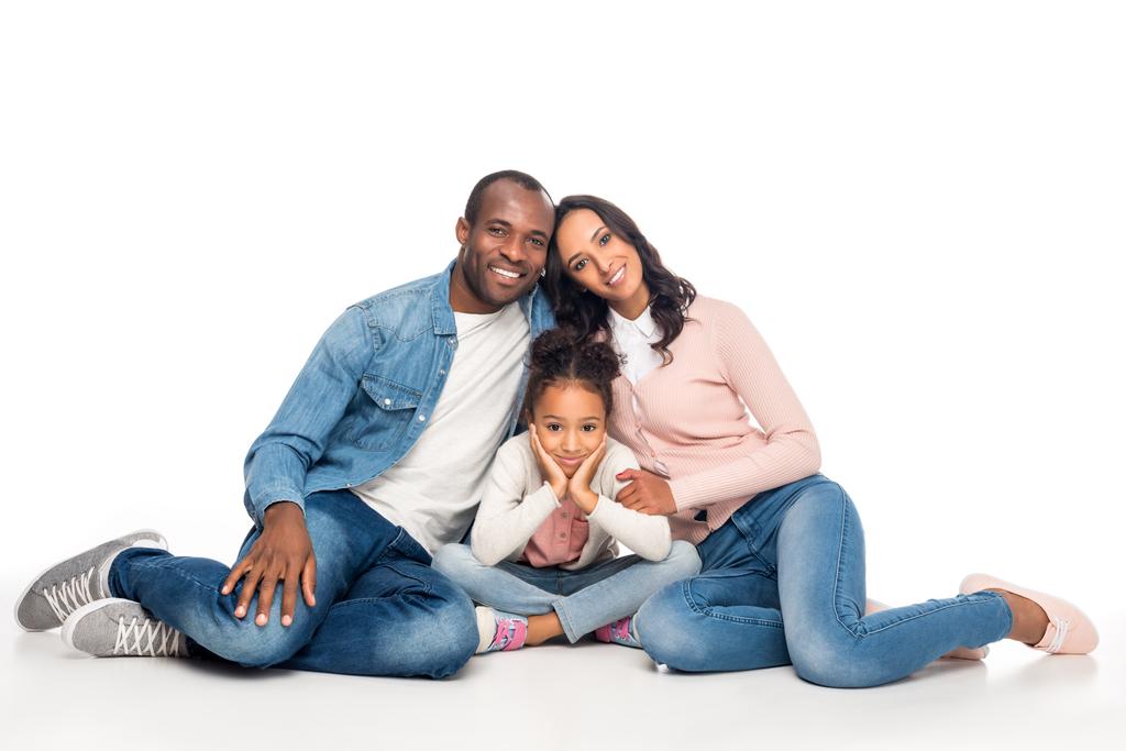 ευτυχισμένη οικογένεια αφροαμερικάνων - Φωτογραφία, εικόνα