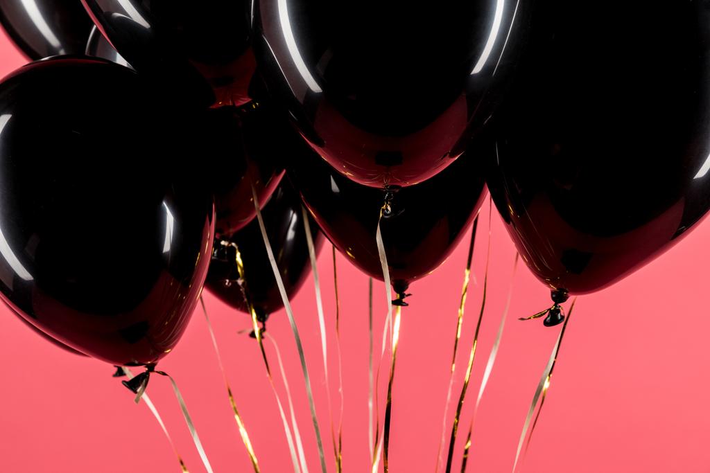 Pack czarne balony - Zdjęcie, obraz