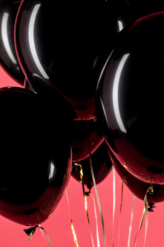 zwarte ballonnen - Foto, afbeelding