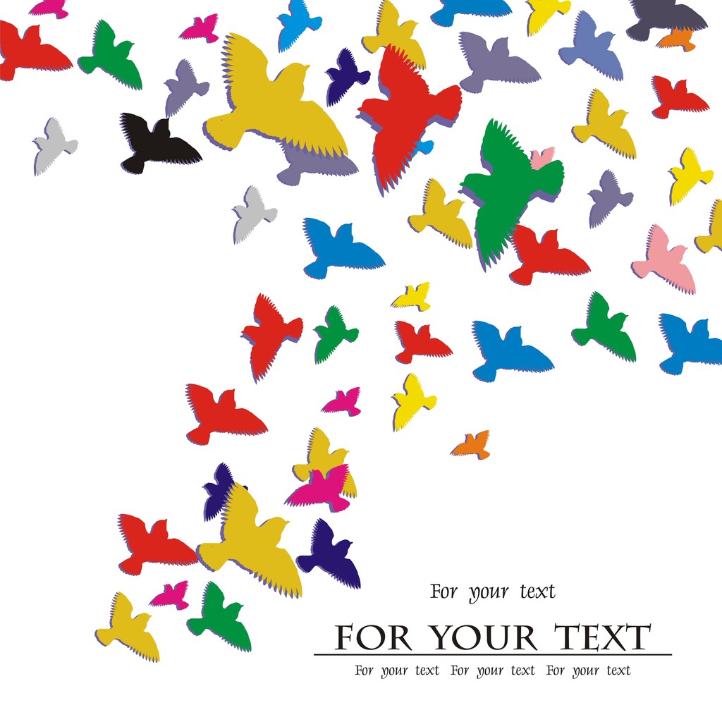 mehrfarbige florale Retro-Karte mit Ort des Beispieltextes - Vektor, Bild