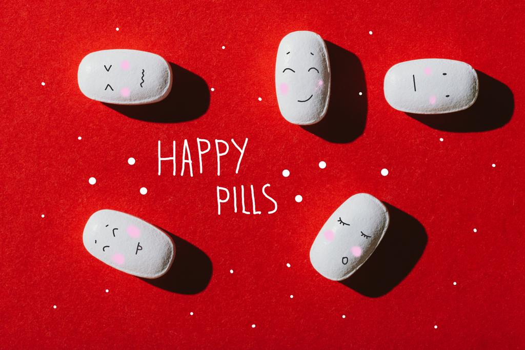 white medical pills - Photo, Image