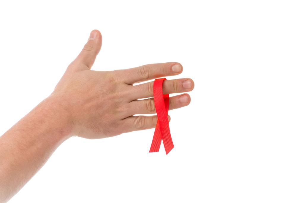 man met aids lint - Foto, afbeelding