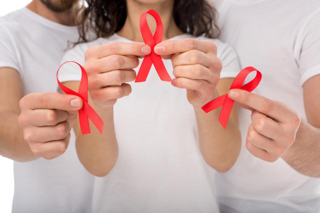 lidé s aids stuhy v rukou - Fotografie, Obrázek