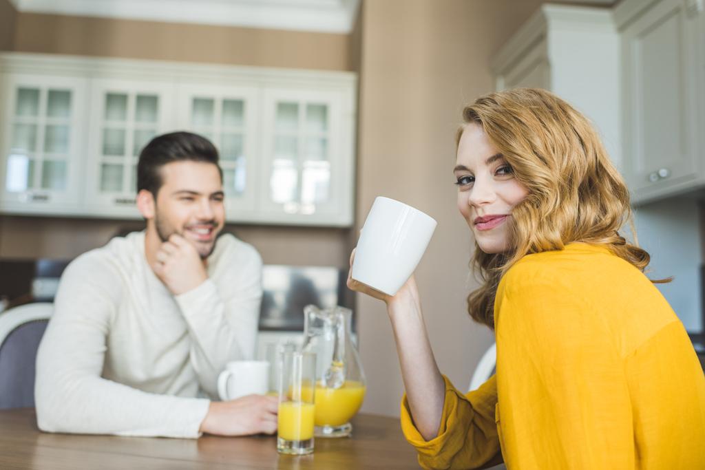 couple drinking coffee  - Photo, Image