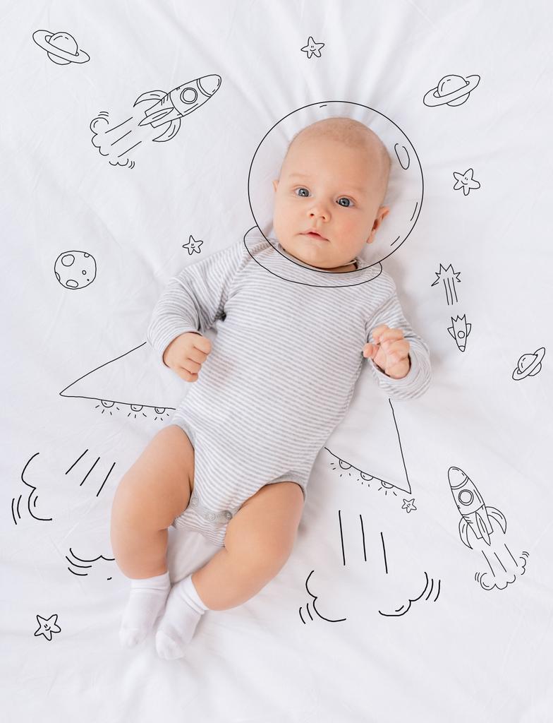 astronauta bebé
  - Foto, Imagem