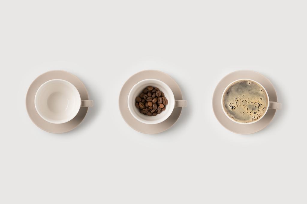 Состав чашек кофе
 - Фото, изображение